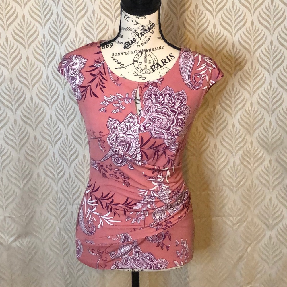 NY&CO Pink Paisley Top